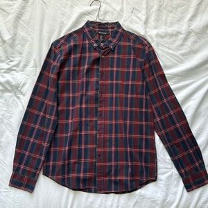 Forever 21 Men’s Small Plaid Button Up Shirt
